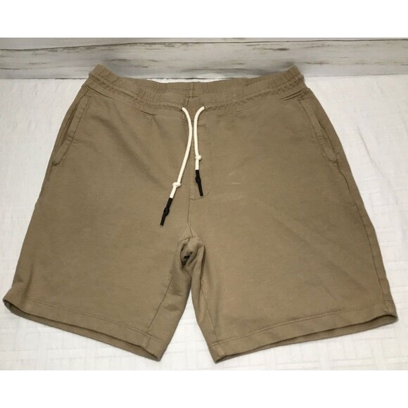 2 PAIR AG Adriano Goldschmied Jeans Co. Size LARGE Brown Gray Terry Sweat Shorts - Picture 12 of 16